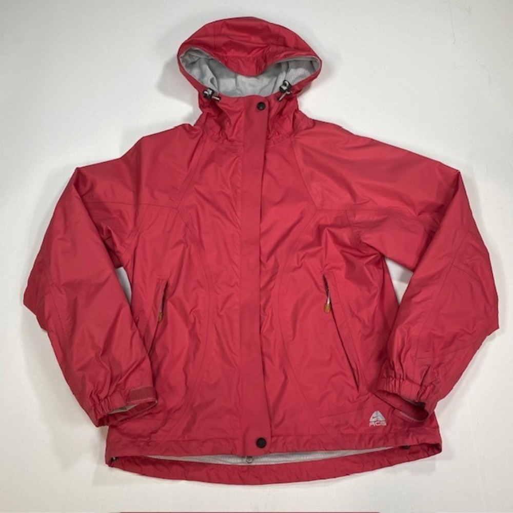 Nike ACG Fitstorm Waterproof Hooded Jacket Outer Layer Coral Pink Size Small